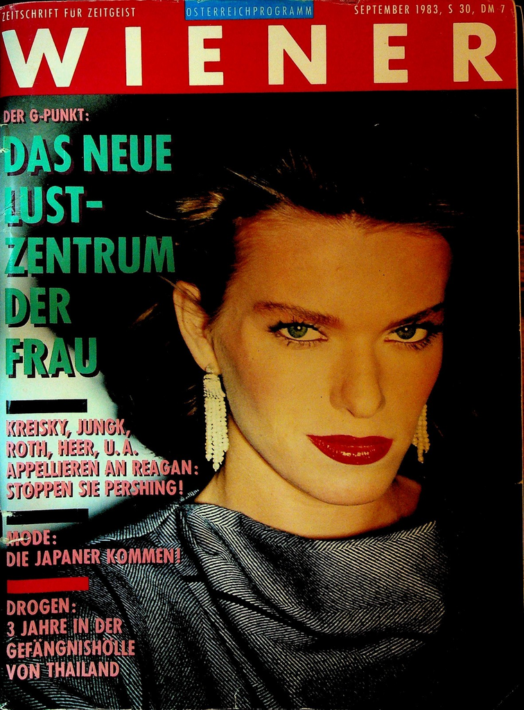 Wiener Magazine September 1983 Dana Gillespie Nina Hagen Hans Piesbergen0