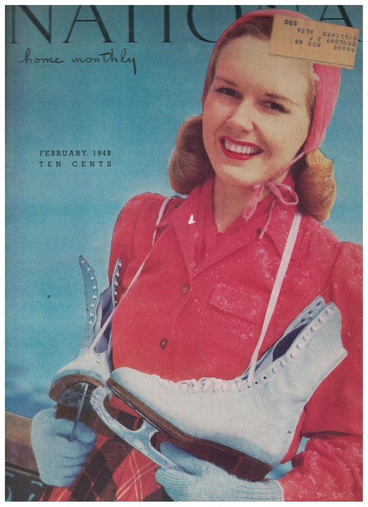 National Home Monthly February 1948 Ice Skating Cover Rodgers & Hammerstein0