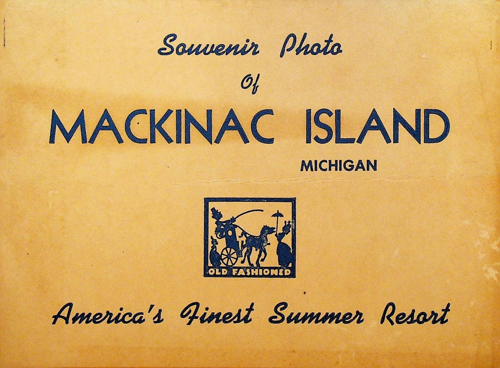 Mackinac Island Michigan Souvenir Photo Folder 1950s0
