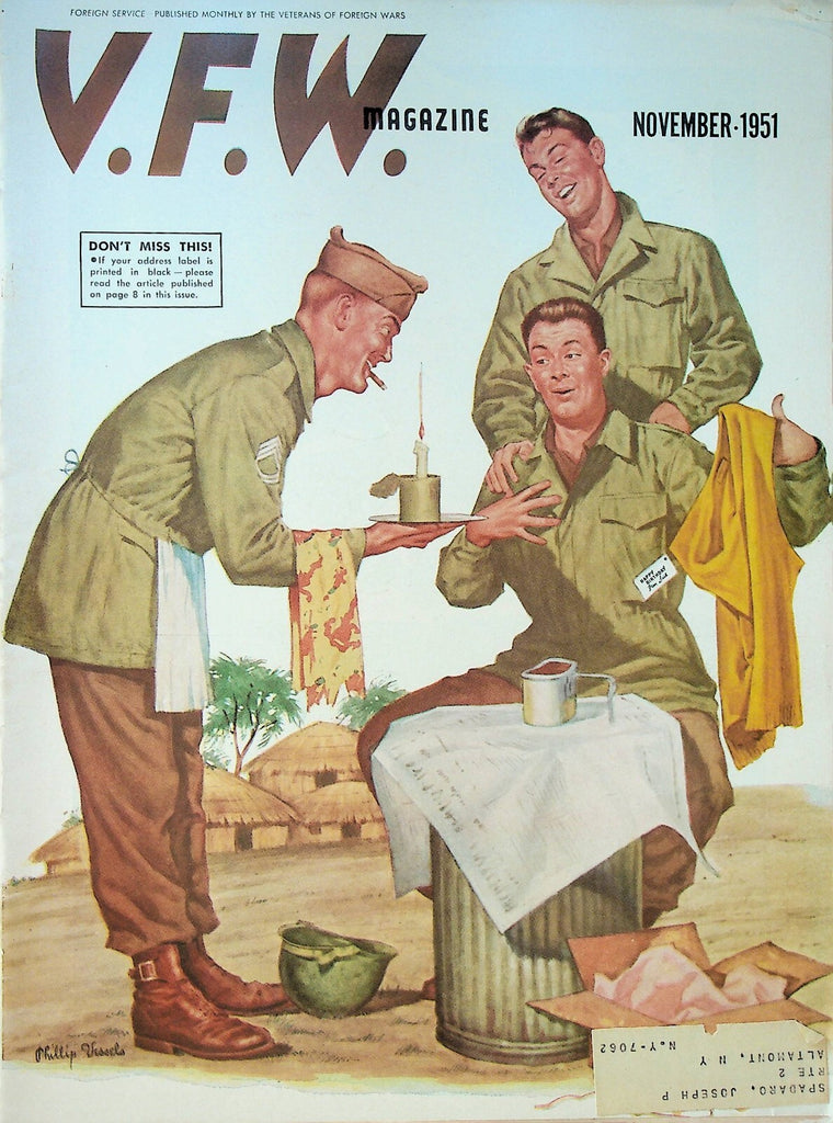VFW Magazine November 1951 Joseph Stalin Phillip Vessels0