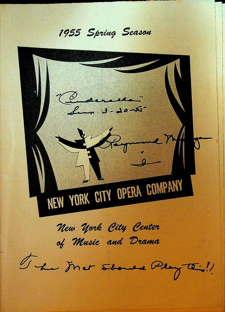 New York City Opera Company 1955 Program Der Rosenkavalier Rigoletto0