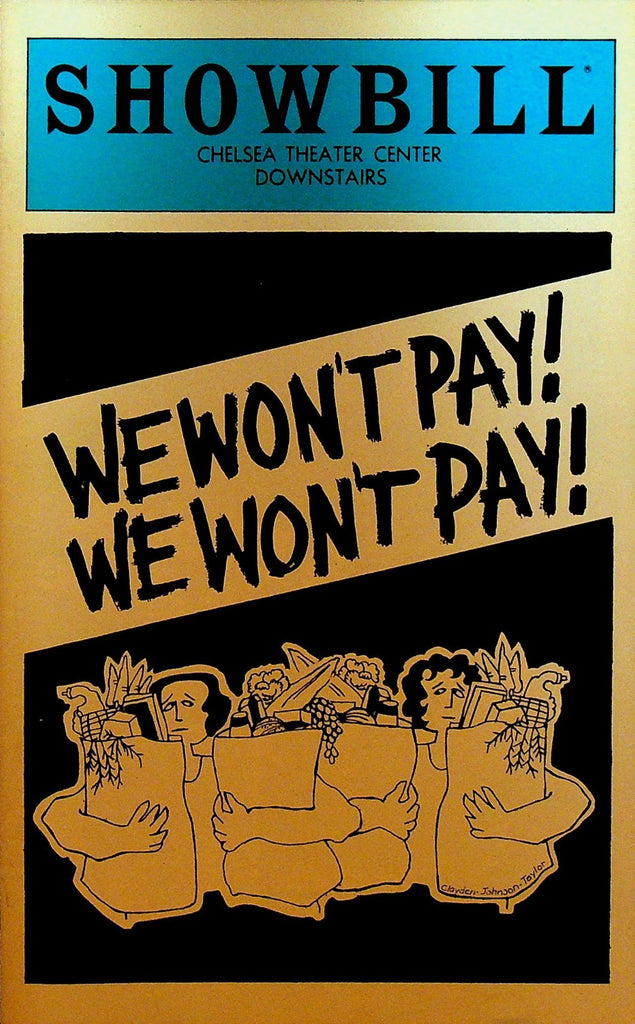 We Won't Pay We Won't Pay Showbill February 1981 David Strathairn Jerry Jarrett0