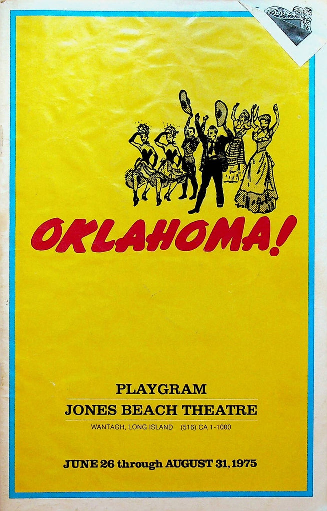 Oklahoma! Playgram Jones Beach Theatre June 1975 Thomas McKinney Judith McCauley0