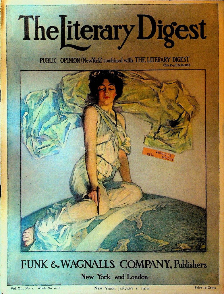 Literary Digest January 1 1910 Frederick Cook North Pole NYC Shirtwaist Strike