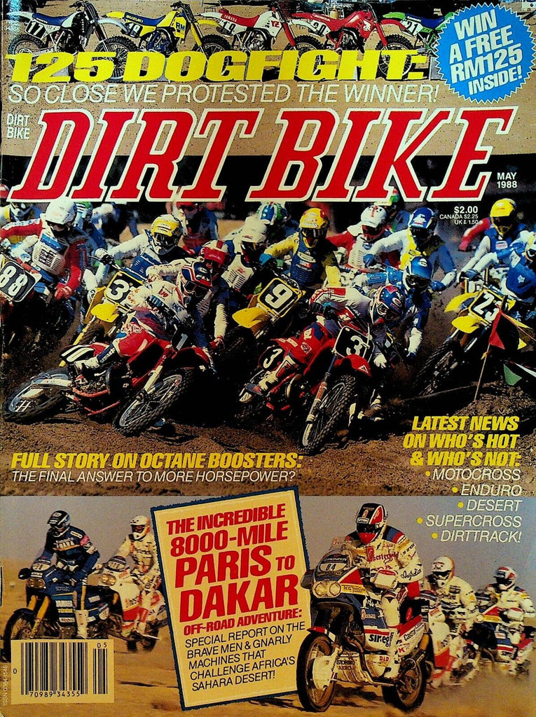 Dirt Bike Magazine May 1988 Rick Johnson Erik Kehoe Eddy Orioli Bernie Schreiber