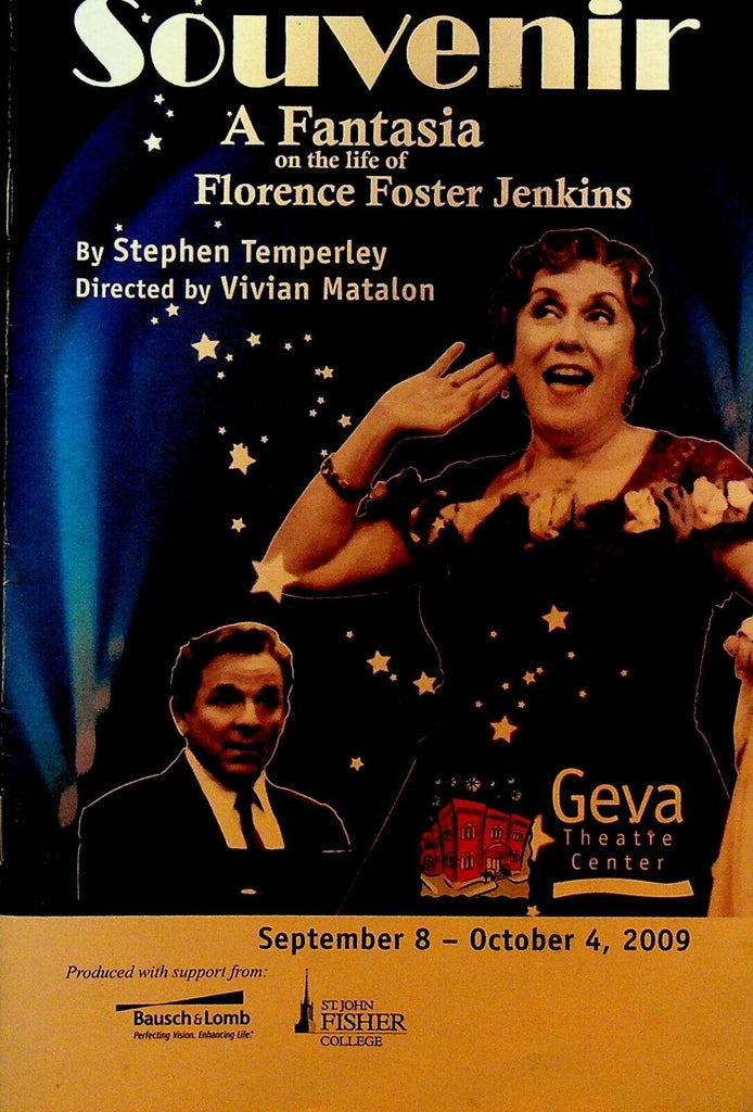 Souvenir Fantasia on Life of Florence Foster Jenkins 2009 Playbill Judy Kaye