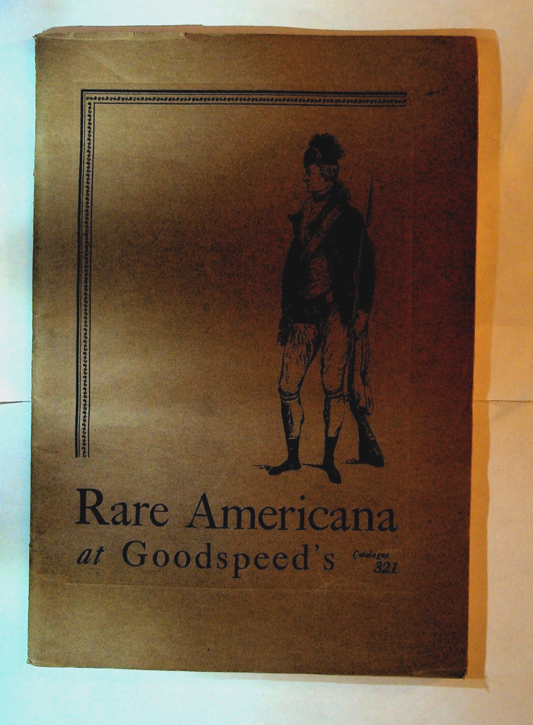 Rare Americana at Goodspeed's Catalogue 321 1940 Books0