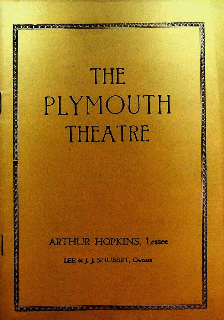 What Price Glory Playbill July 6 1925 George Tobias William Boyd Leyla Georgie