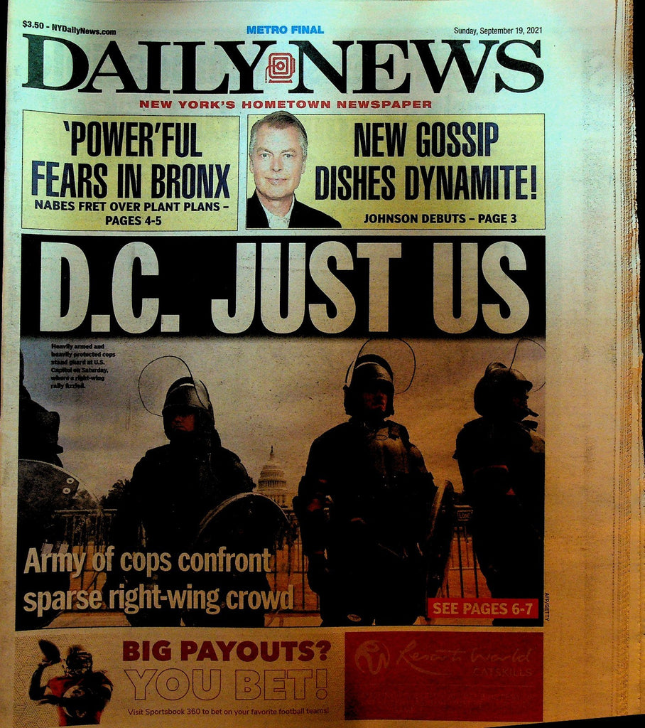 New York Daily News September 19 2021 Bill Belichick Zach Wilson0