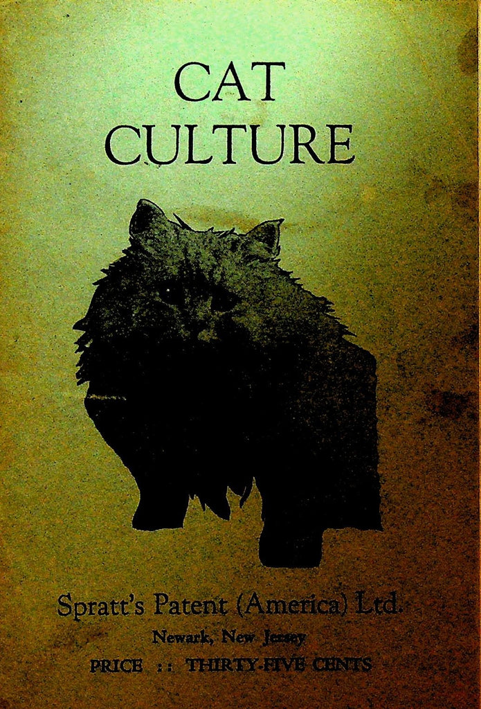 Cat Culture Booklet Spratt's Patent America Newark NJ ca 19500