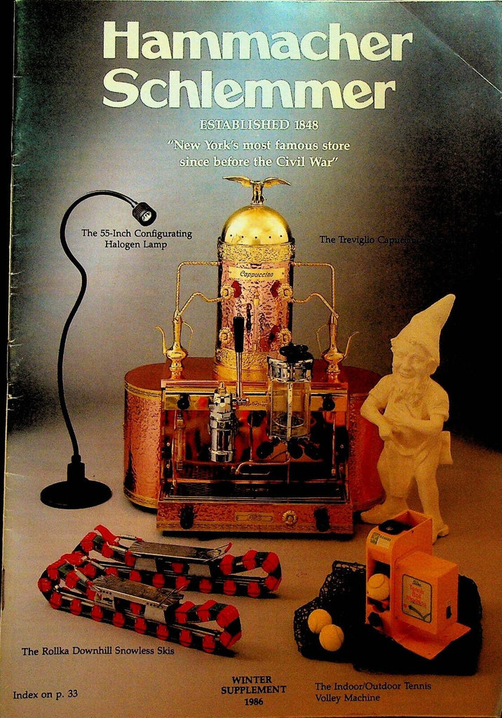 Hammacher Schlemmer Catalog Odd Interesting Winter Supplement 1986