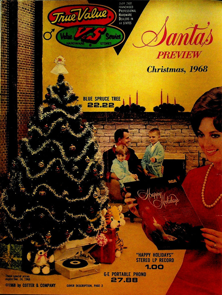 True Value Catalog Santa's Preview Christmas 1968 Bikes Pedal Cars Tools0