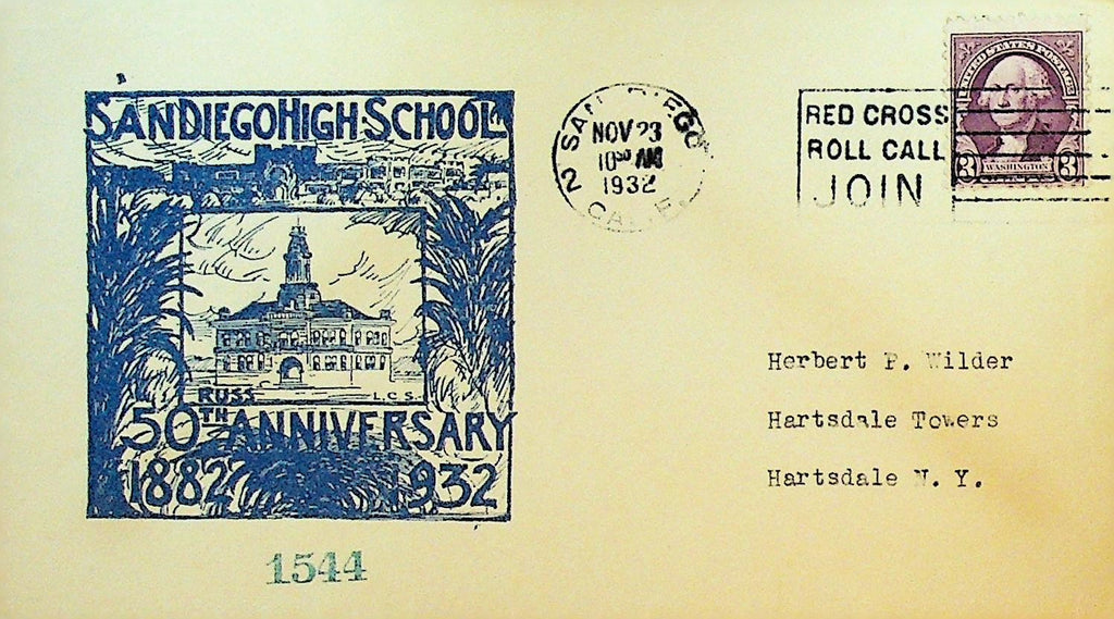 San Diego High School Cover 1932 50th Anniversary California0