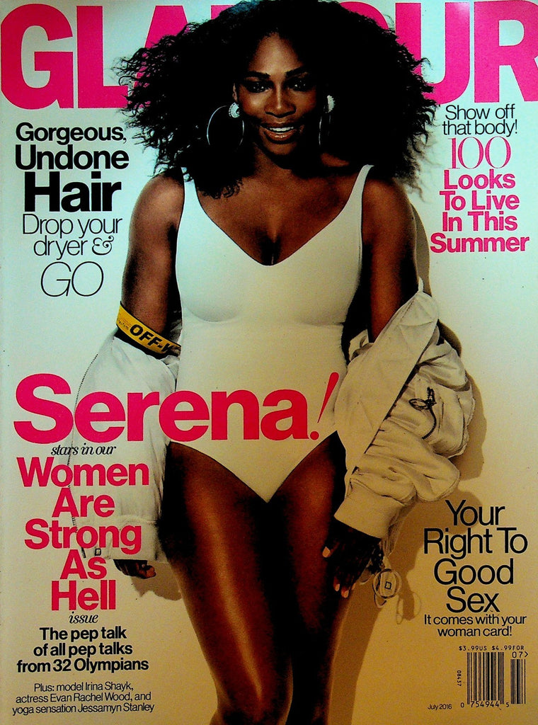 Glamour Magazine July 2016 Serena Williams Irina Shayk Evan Rachel Wood0