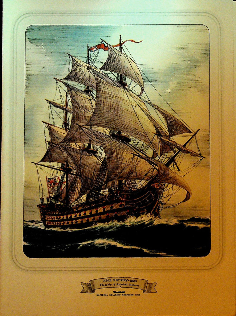 SS Queen Frederica National Hellenic American Line Dinner Menu August 10 19560
