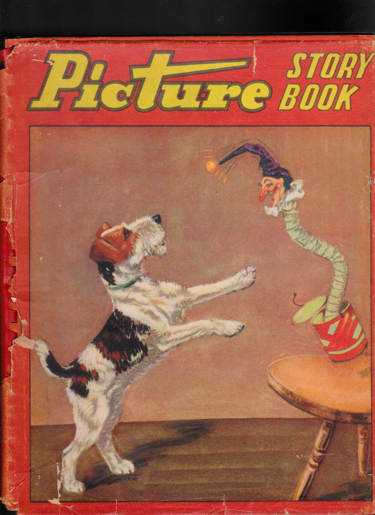 Picture Story Book 1943 Saalfield Dogs Jack in the Box Kittens Cats Animals0