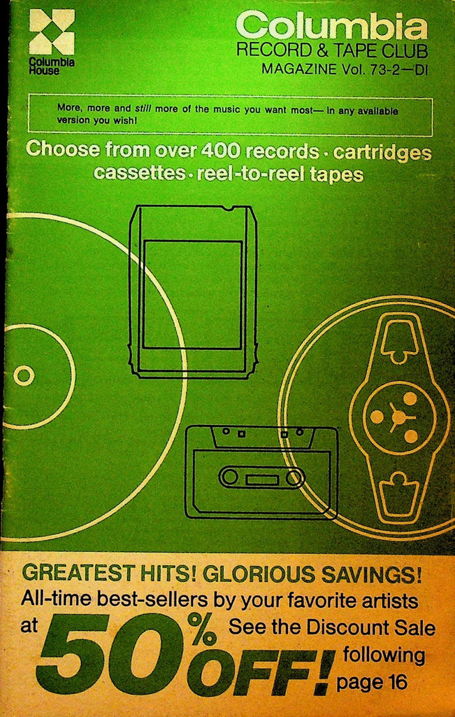 Columbia House Record Club Magazine 1973 73-2 Bread Jerry Vale Dolly Parton0