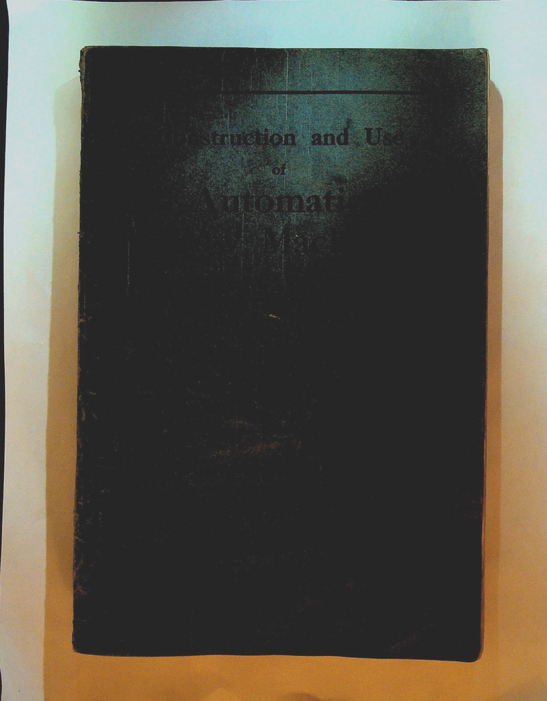 Brown & Sharpe Automatic Screw Machines Construction & Use Operator Book 19420