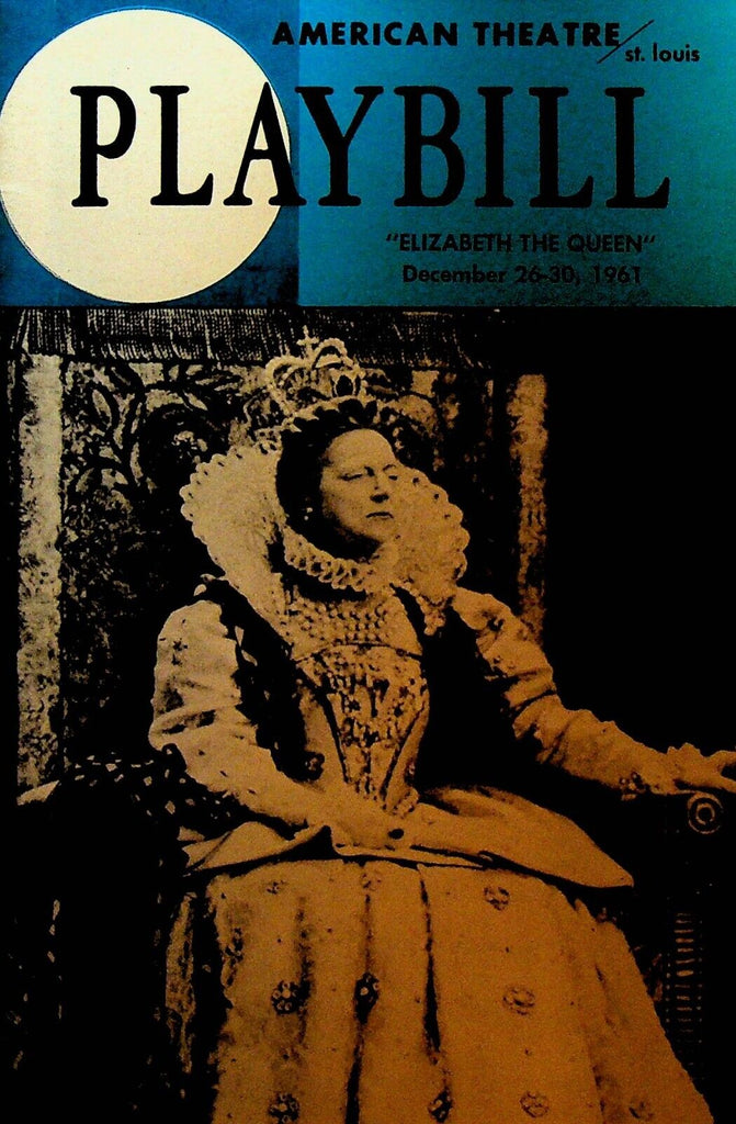 Elizabeth the Queen Playbill December 1961 Faye Emerson Scott Forbes