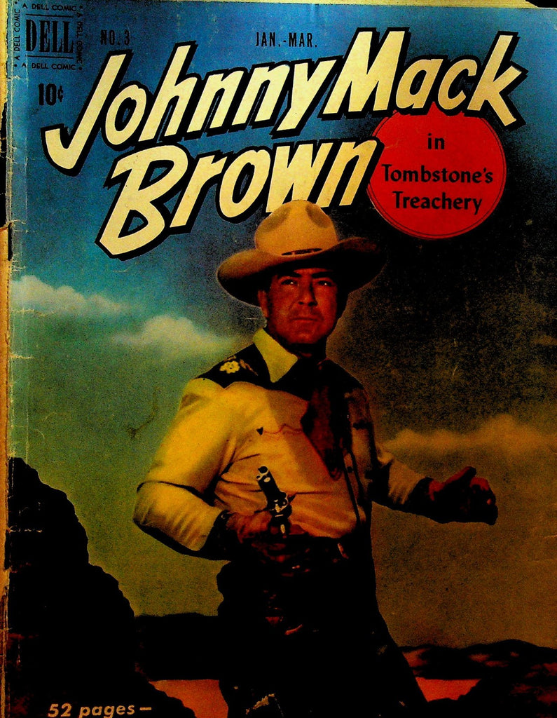 Johnny Mack Brown 3 Dell Comics 1951 Tombstone Treachery0