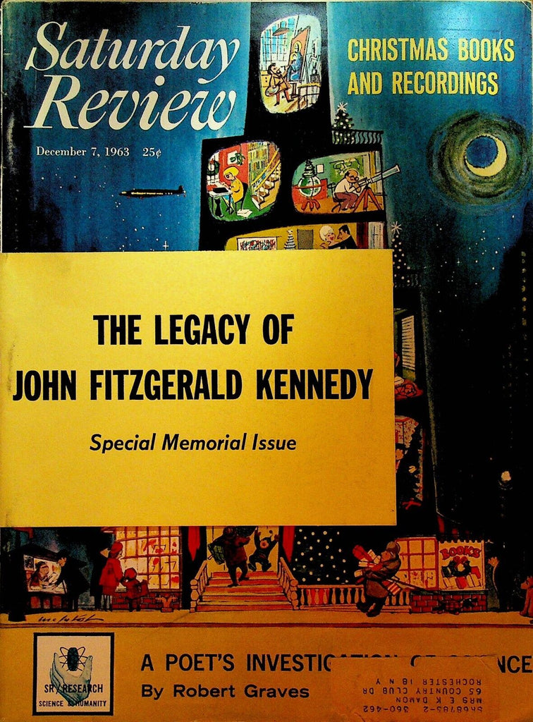 Saturday Review December 7 1963 JFK Tribute Robert Graves