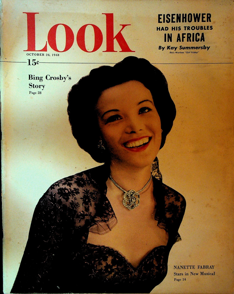 Look Magazine October 26 1948 Nanette Fabry Bing Crosby George Ratterman0