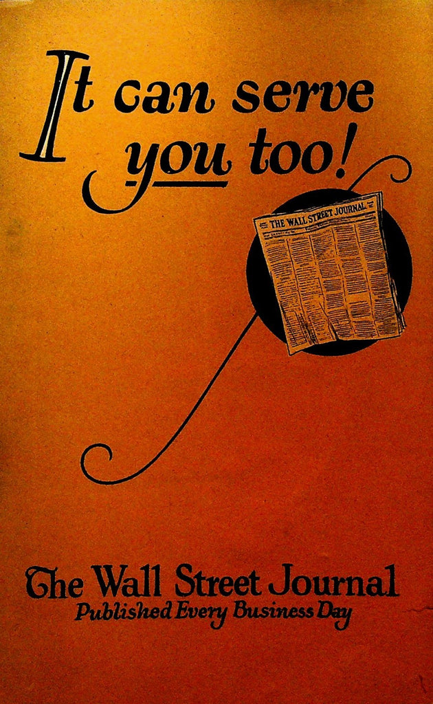 The Wall Street Journal Booklet It Can Serve You Too 19230