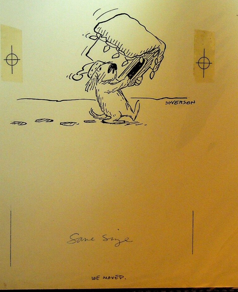 Henry S Syverson Original Art Dog Dog House Christmas Lights We Moved