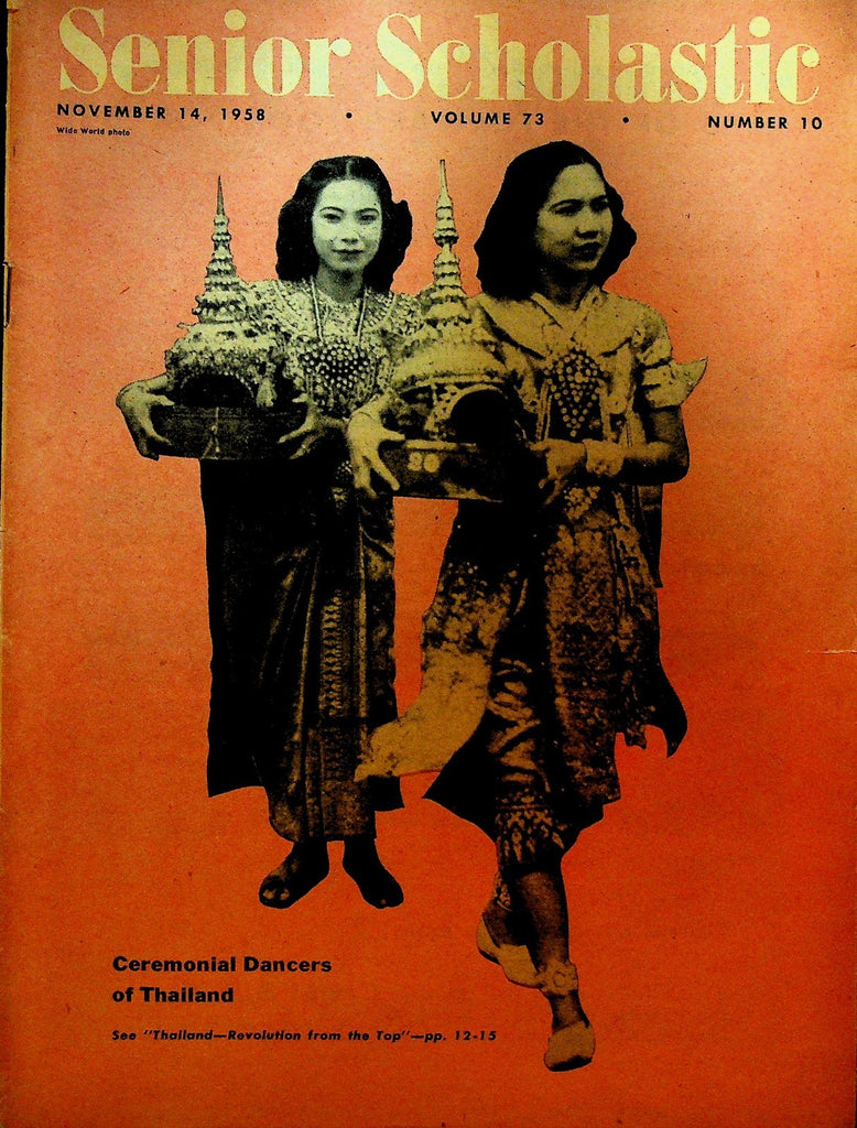 Senior Scholastic Magazine November 14 1958 Thailand James Watt Pope John XXIII0