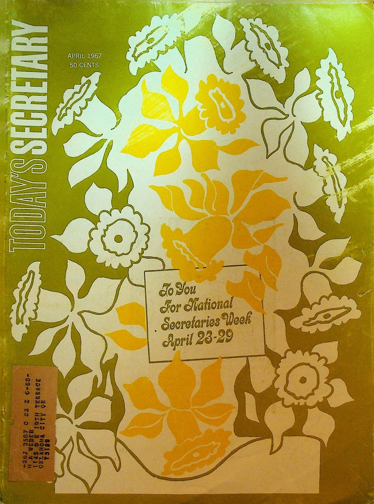 Today's Secretary Magazine April 1967 Ellen Rochford Carol Bancroft0