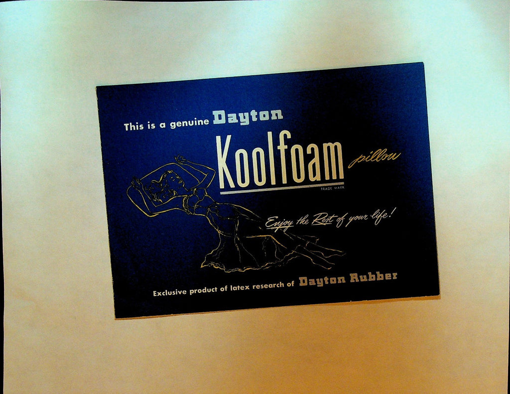 Dayton Koolfoam Pillow 1957 Brochure Dayton Rubber0