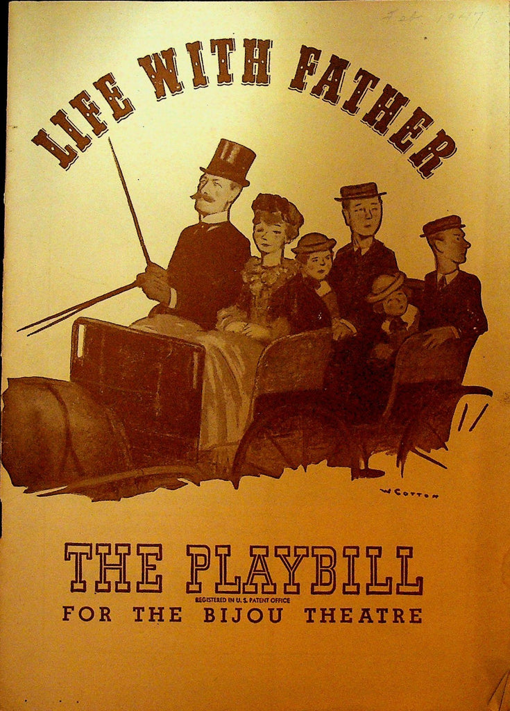 Life With Father Playbill February 3 1947 Harvey Collins Dean Kenny David Garden0