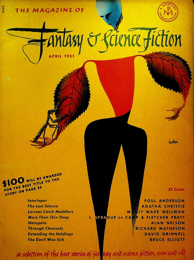 The Magazine of Fantasy & Science Fiction April 1951 Agatha Christie0