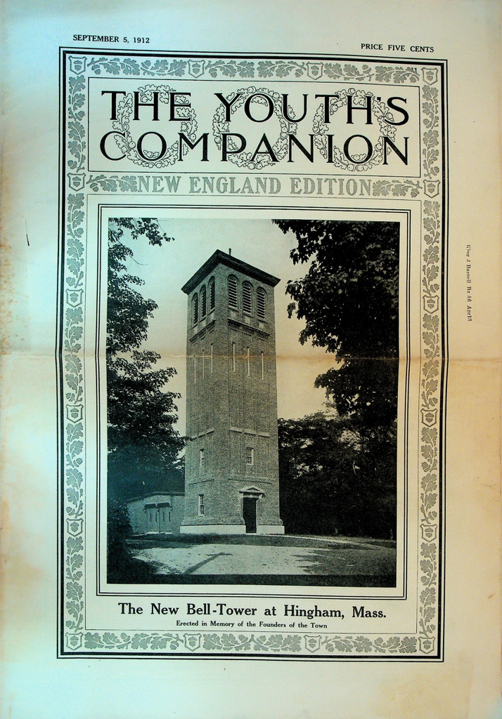 Youth's Companion September 5 1912 Margaret Sangster Clarence Darrow0