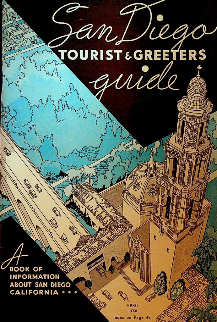 San Diego Tourist & Greeters Guide Booklet of Information California 19340