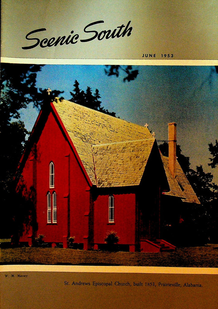 Scenic South Magazine June 1953 Standard Oil Prairieville Alabama Church0