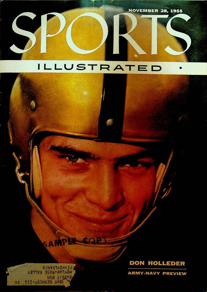 Sports Illustrated November 28 1955 Don Holleder Army Navy Football Game