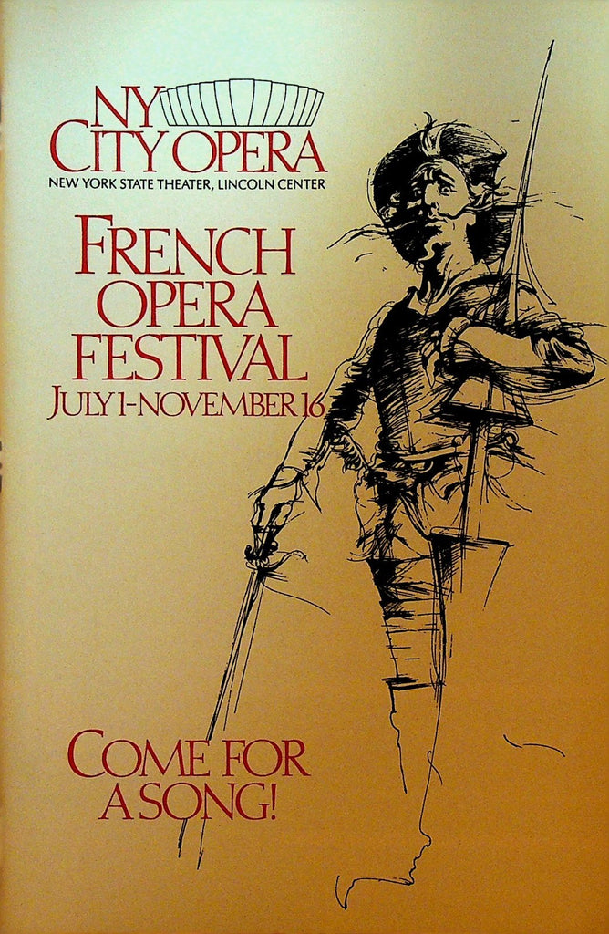 Cendrillon New York City Opera Playbill August 15 1986 Faith Esham Erie Mills0
