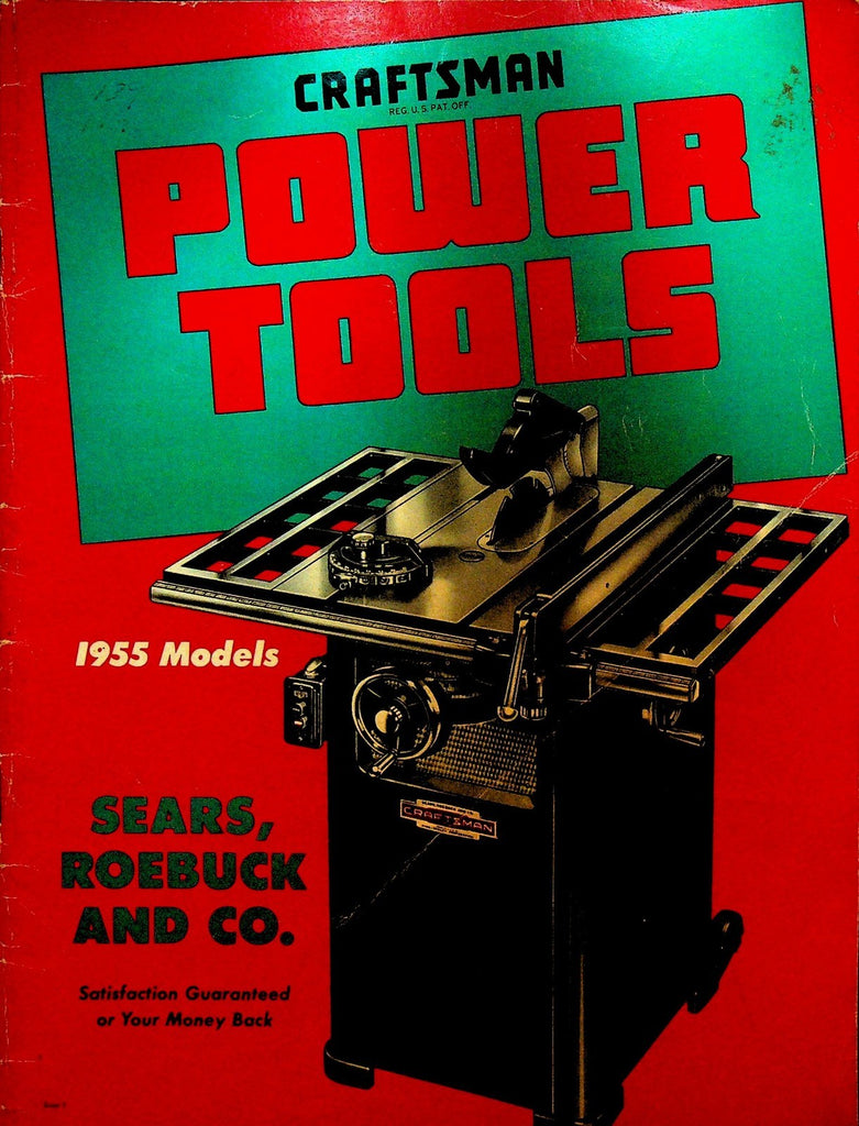 Craftsman Power Tools Catalog 1955 Saws Grinders Sanders Routers Polishers0