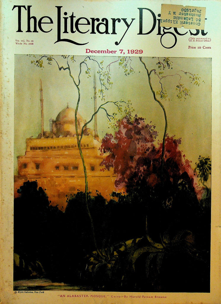 Literary Digest December 7 1929 Great Depression Manchuria Henry Ford Edison0