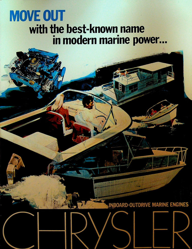 Chrysler Inboard Outdrive Marine Engines Brochure 1969 Boat0