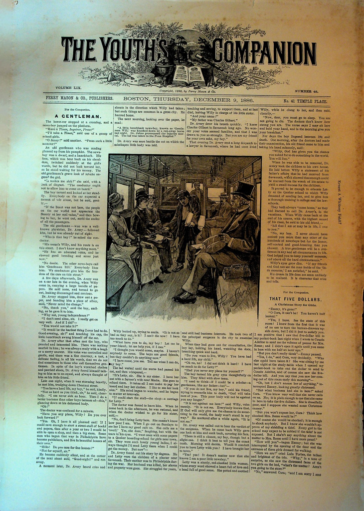 The Youth's Companion December 9 1886 Ireland Fred Archer Jockey0