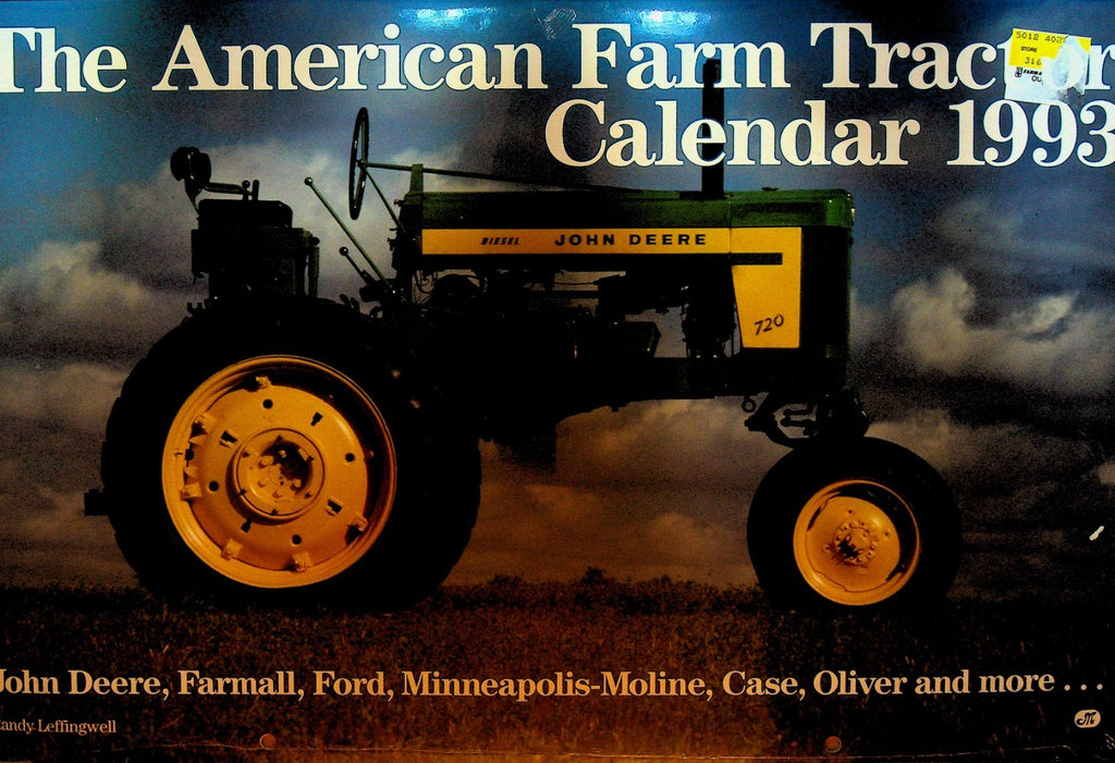 The American Farm Tractor Calendar 1993 Sealed John Deere Case Ford Farmall0