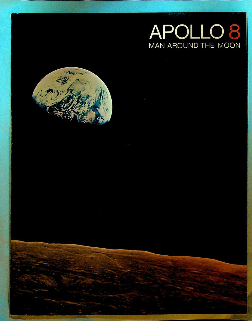 Apollo 8 Man Around the Moon NASA  Booklet 1968 James Lovell Jr Frank Borman0