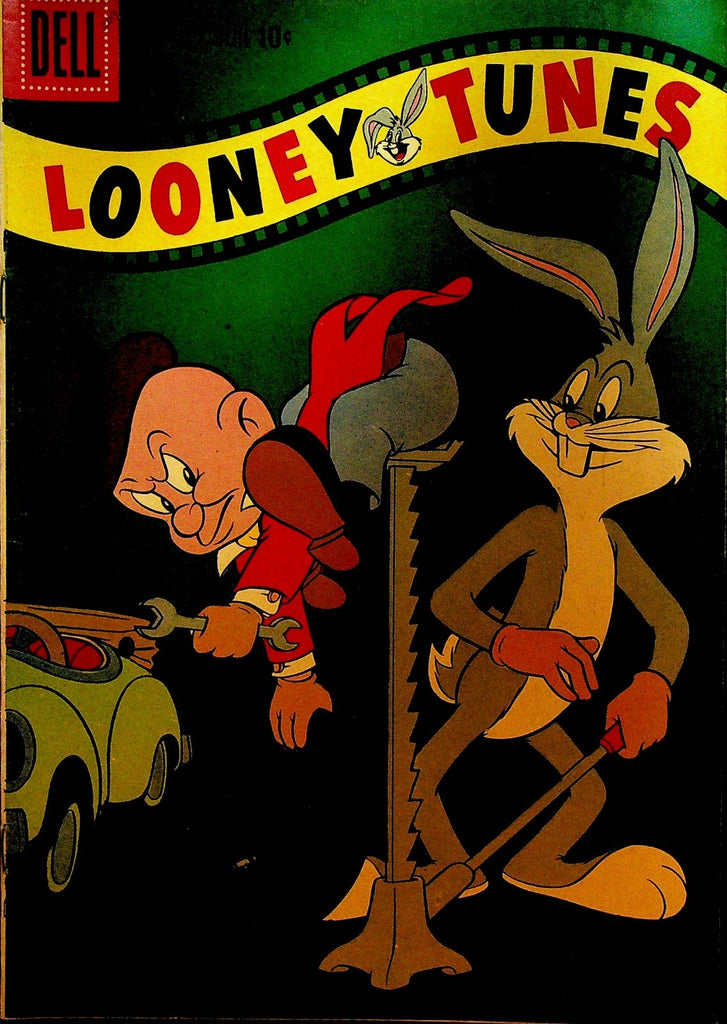 Looney Tunes 209 Dell Comics 1959 Bugs Bunny Elmer Fudd Car Jack Change Tire0