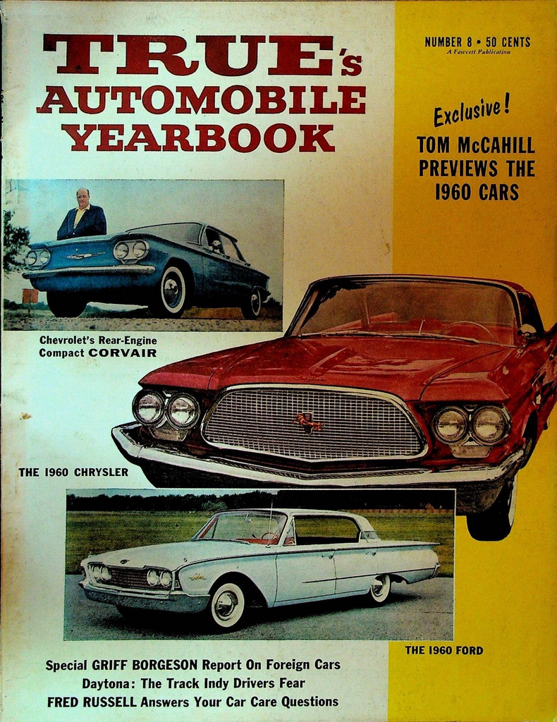 True Automobile Handbook 8 1959 With 1960 Chrysler Corvair Daytona Racing