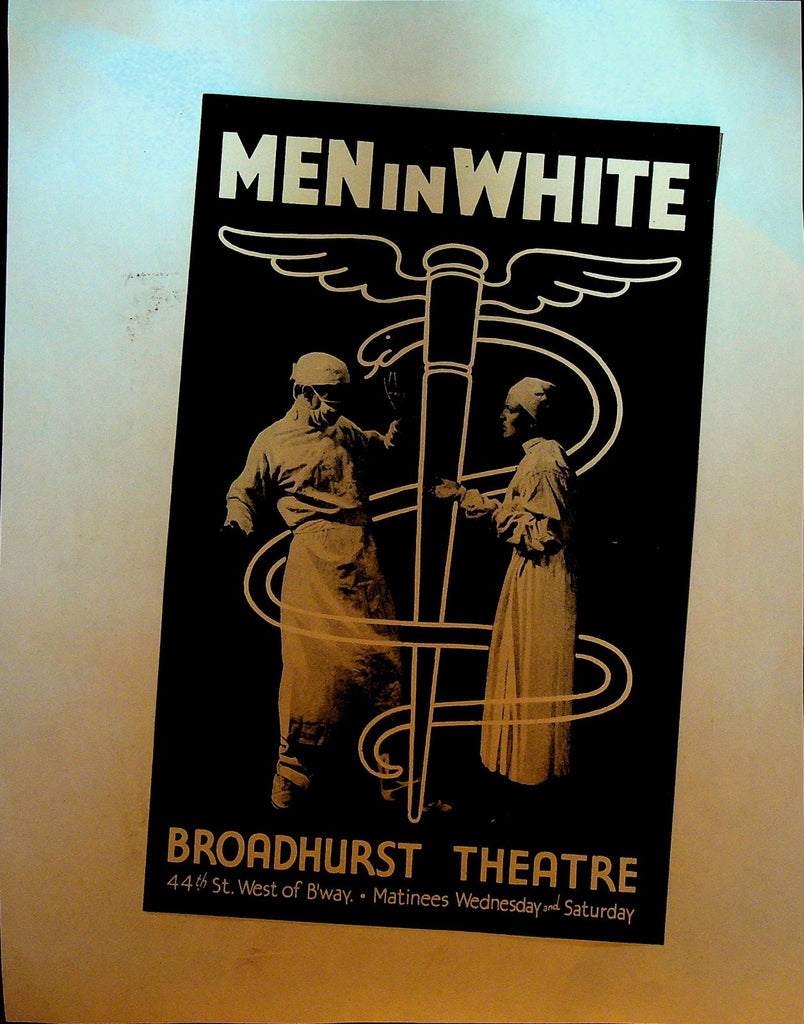 Men in White Ad Sheet 1933 Broadhurst Theatre Alexander Kirkland Luther Adler0