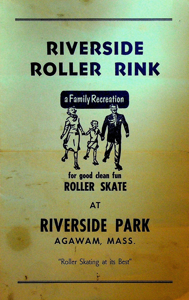 Riverside Roller Rink Booklet Agawam Massachusetts ca 1965 Roller Skating0