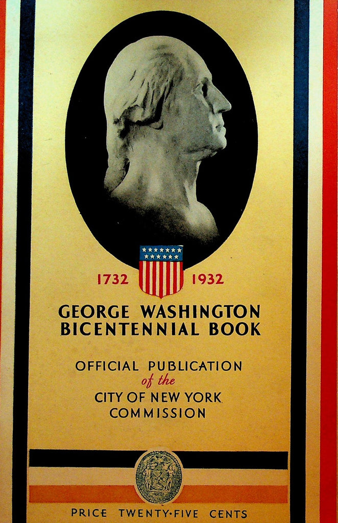 George Washington Bicentennial Book 1932 With Original Mailer New York City0