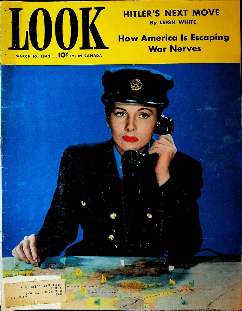 Look Magazine March 10 1942 WWII Walt Disney Donald Duck Mormons Kay Medford0